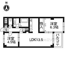 シンフォニー四条河原町  ｜ 京都府京都市下京区河原町通松原上る清水町（賃貸マンション2LDK・4階・53.46㎡） その2