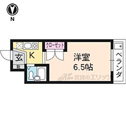 ソグノコート 3階1Kの間取り