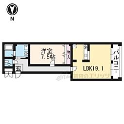 東医ビル 1LDKの間取図画像