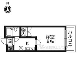 メゾンエスポート 1Kの間取図画像