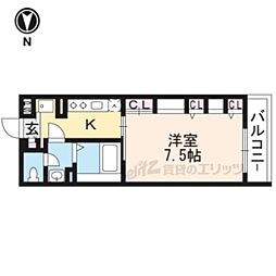 リブリ・ひだまり 1Kの間取図画像