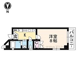 フォルグレンツェン 1Kの間取図画像