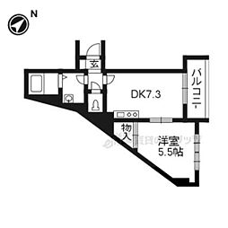 エンゼルパレス 1DKの間取図画像