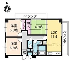 メゾン桂川 3LDKの間取図画像