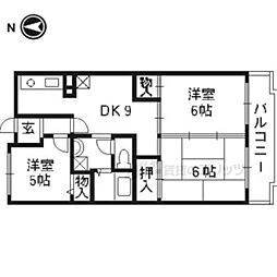 パストラル20 3LDKの間取図画像
