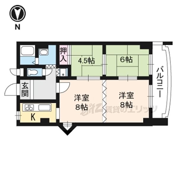 ヴォール・ヴォラン 903｜京都府京都市中京区新町通四条上ル小結棚通町(賃貸マンション2LDK・9階・62.37㎡)の写真 その2