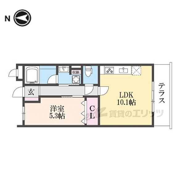 シュピア・メゾン油小路 103｜京都府京都市下京区麓町(賃貸マンション1LDK・1階・40.14㎡)の写真 その2