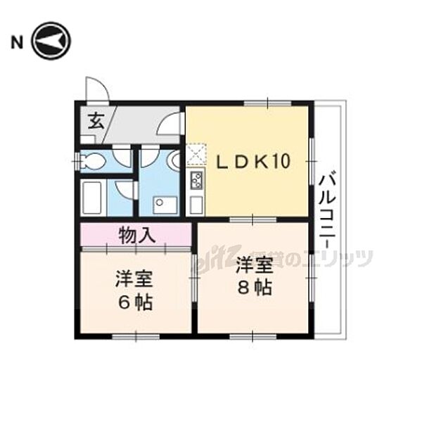 センチュリープラザ 403｜京都府京都市上京区新町室町の間上立売下る瓢箪図子町(賃貸マンション2LDK・4階・50.40㎡)の写真 その2