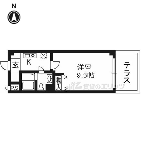 ルミネスプラザ 606｜京都府京都市右京区西院北矢掛町(賃貸マンション1K・6階・27.00㎡)の写真 その2