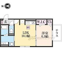 京都府京都市右京区西京極殿田町（賃貸アパート1LDK・1階・39.77㎡） その2