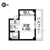 京都府京都市中京区夷川通堀川東入ル西夷川町（賃貸マンション1R・1階・17.36㎡） その2