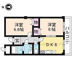 間取図画像 2DK