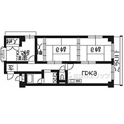 シャトー嵐望 3LDKの間取図画像