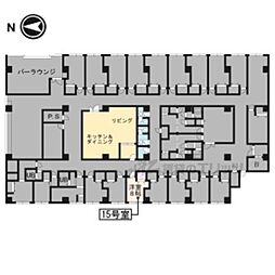 レヴィア北白川 ワンルームの間取図画像