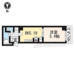 ボンネール葵 1DKの間取図画像