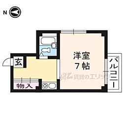 ノベルティー大宮 ワンルームの間取図画像