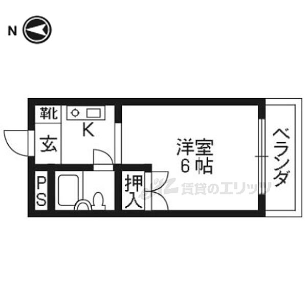 フォレストハウス 202｜京都府京都市右京区梅津上田町(賃貸マンション1K・2階・18.00㎡)の写真 その2