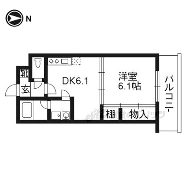 グラシオン西陣 1002｜京都府京都市上京区大宮通今出川下ル薬師町(賃貸マンション1DK・10階・30.11㎡)の写真 その2