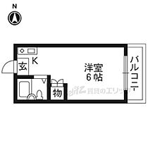 加藤マンション 206 ｜ 京都府京都市右京区西京極東大丸町（賃貸マンション1R・2階・18.00㎡） その2