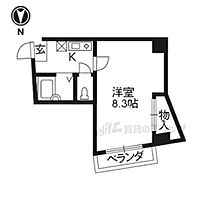 京都府京都市北区紫野上築山町（賃貸マンション1K・2階・27.58㎡） その2