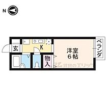 京都府京都市右京区宇多野御池町（賃貸アパート1K・1階・20.25㎡） その2