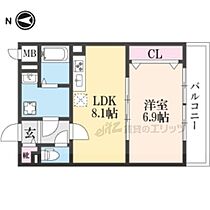 SUN 305 ｜ 京都府京都市右京区西院日照町（賃貸マンション1LDK・3階・38.38㎡） その2