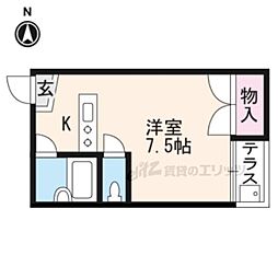 シェーンハウス ワンルームの間取図画像
