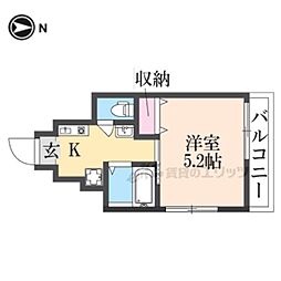 ラビスタ ワンルームの間取図画像