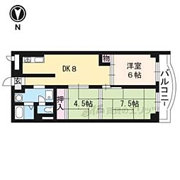 山崎ビル 3LDKの間取図画像