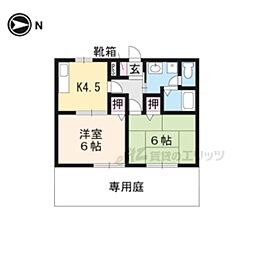 ウイングコート 2DKの間取図画像