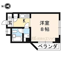 アサダ観光ビル 1Kの間取図画像