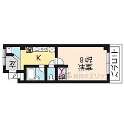コーポホワイトハウス 1Kの間取図画像