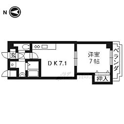 ラ・カーニャ 1DKの間取図画像