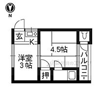 京都府京都市左京区岩倉三宅町（賃貸アパート1K・2階・17.00㎡） その2