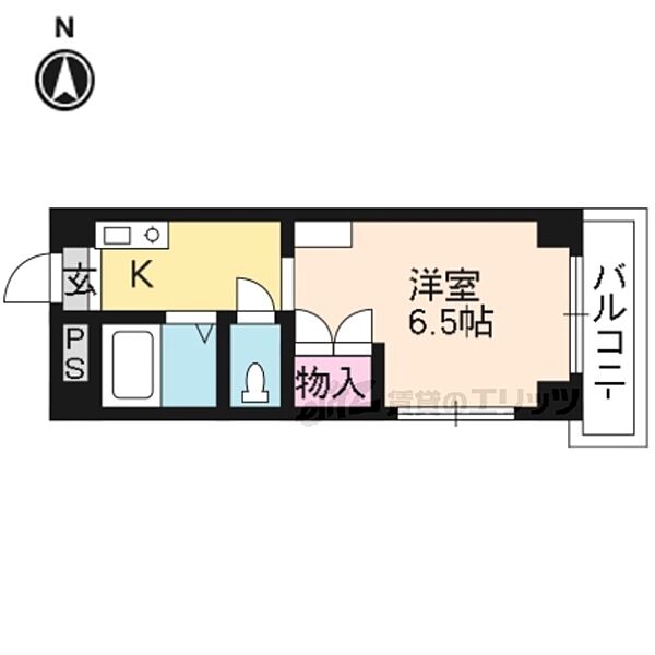 セント・ノースマンション 103｜京都府京都市北区上賀茂荒草町(賃貸マンション1K・1階・20.25㎡)の写真 その2