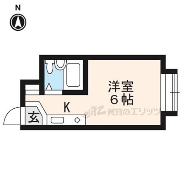 嘉門ハイツ 210｜京都府京都市左京区岩倉南平岡町(賃貸マンション1K・2階・16.00㎡)の写真 その2