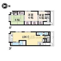 ロワゾブルー 301 ｜ 京都府京都市左京区一乗寺梅ノ木町（賃貸マンション3LDK・3階・80.00㎡） その2