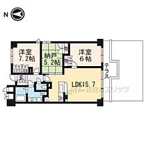 グラン・リソシエ京都下鴨北山 102 ｜ 京都府京都市左京区下鴨狗子田町（賃貸マンション2LDK・1階・73.62㎡） その2