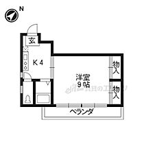 京都府京都市左京区高野泉町（賃貸マンション1K・3階・27.00㎡） その2