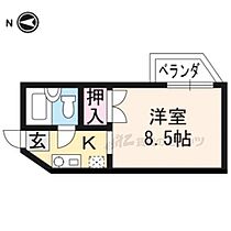 グラン・デスペランス 208 ｜ 京都府京都市左京区下鴨泉川町（賃貸アパート1K・2階・20.00㎡） その2