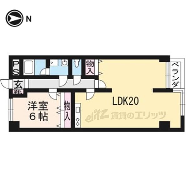 京都府京都市中京区三条通烏丸東入ル梅忠町(賃貸マンション1LDK・8階・57.90㎡)の写真 その2