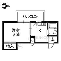 京都府京都市左京区田中北春菜町（賃貸マンション1K・3階・18.54㎡） その2