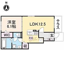 京都府京都市左京区上高野仲町（賃貸アパート1LDK・1階・44.70㎡） その2