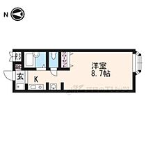 京都府京都市北区大宮田尻町（賃貸アパート1R・1階・22.50㎡） その2