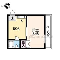 京都府京都市左京区北白川東久保田町（賃貸マンション1DK・1階・27.23㎡） その2