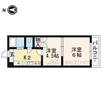 京都府京都市左京区田中南大久保町（賃貸マンション2K・1階・27.35㎡） その1