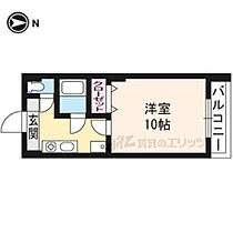 京都府京都市左京区北白川上別当町（賃貸マンション1K・3階・30.47㎡） その2