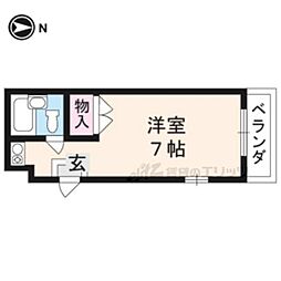 メゾン大垣 3階1Kの間取り