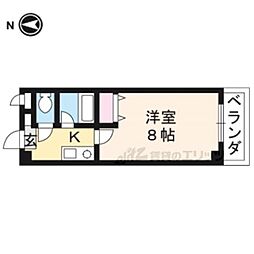 メゾン神楽丘 1階1Kの間取り