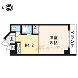 第3みやぎビル 1階1Kの間取り